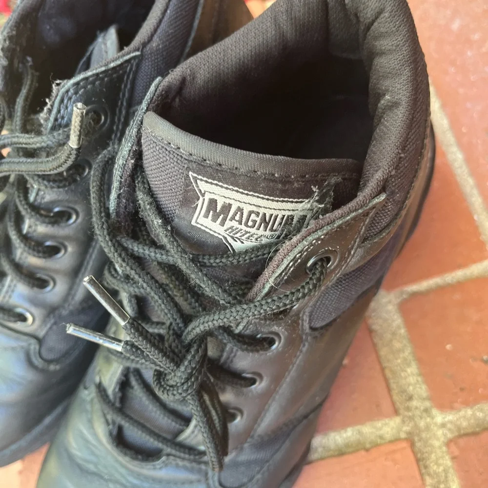 🆕 Magnum Women’s Black Leather Work Outdoor   Boots Size 8.5